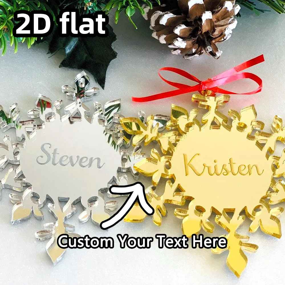 Decorative Mirror - زخرفة ندفة الثلج الأكريليك المخصصة |
