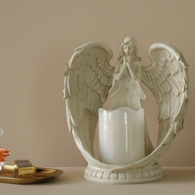 Candle Holder Decor - حامل شموع إلكتروني على شكل ملاك