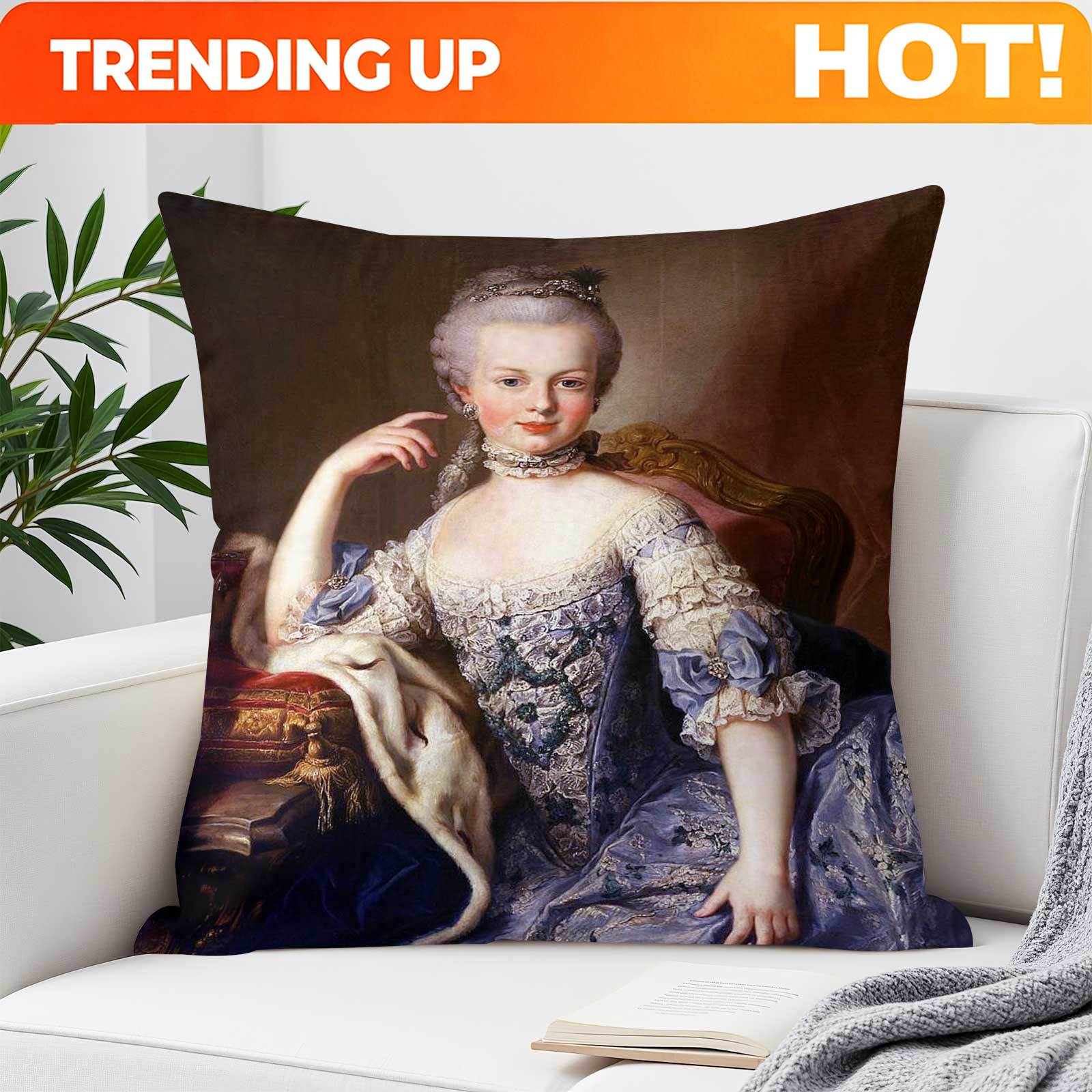 Throw Pillow - غطاء وسادة مربع مزخرف قابل للتخصيص
