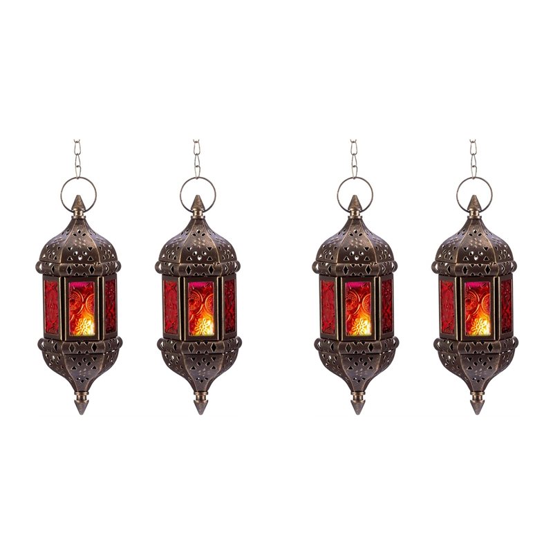 Candle Holder Decor - AB34-4 قطع حاملات فوانيس شموع مغربية