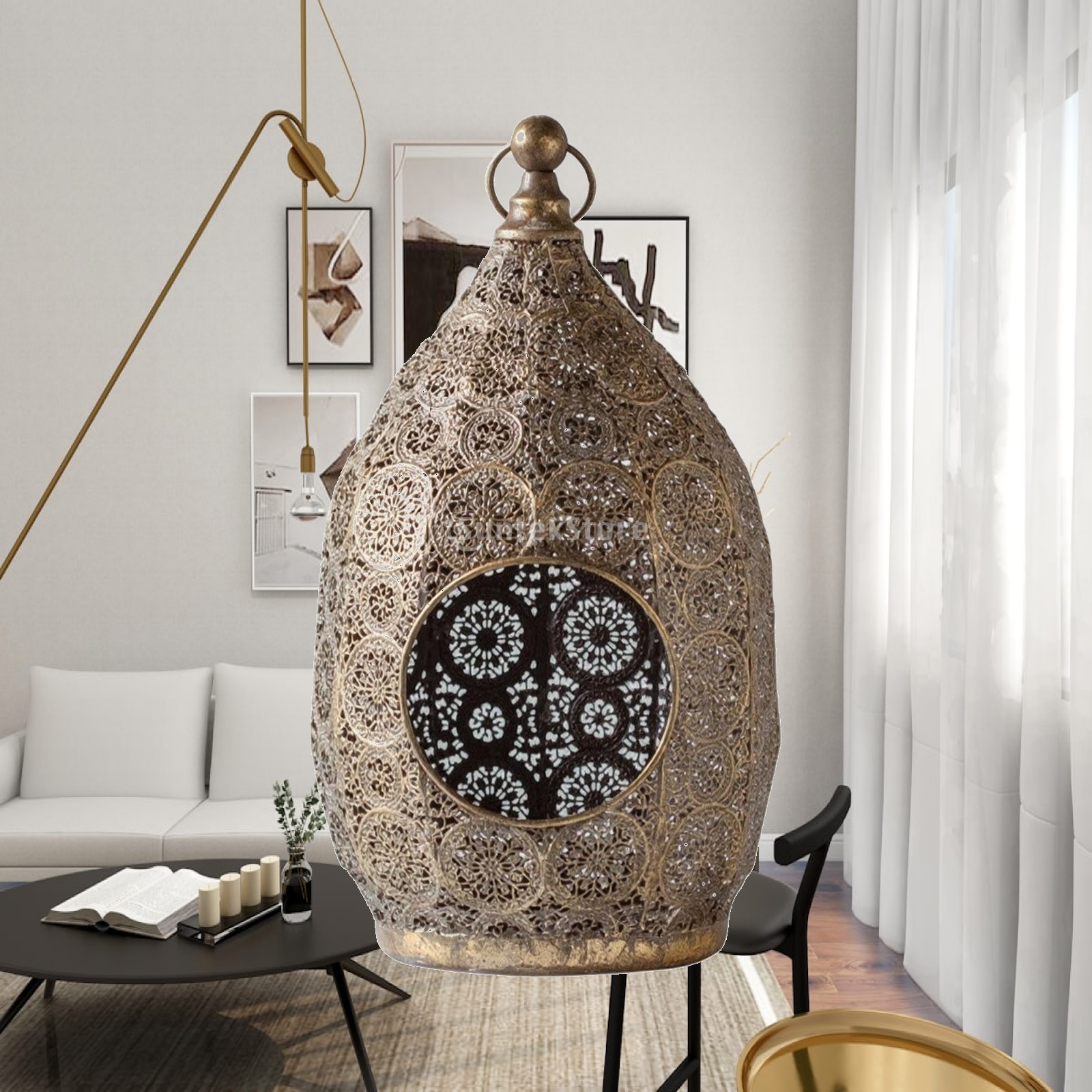 Candle Holder Decor - فانوس شمعة على شكل بيضة مع