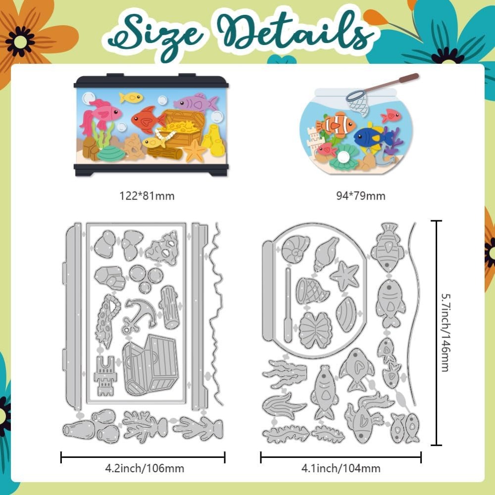 Picture Frame - خزان الأسماك يموت تخفيضات الكربون الصلب