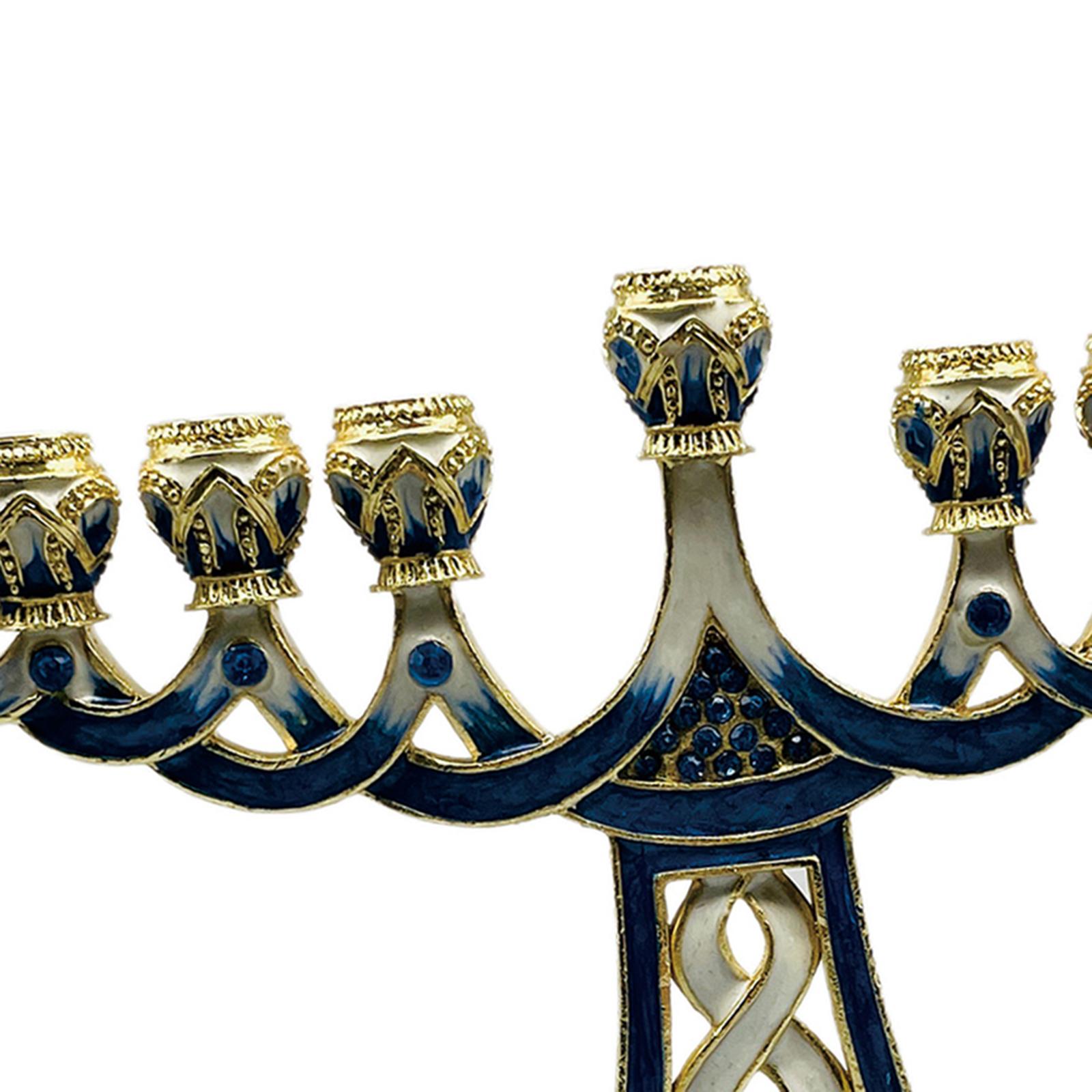 حامل شموع مينورا مطلي بالمينا، - مراجعة Candle Holder Decor وسعره