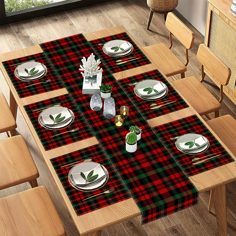 مجموعة مفرش طاولة عيد الميلاد  - مراجعة Table Runner وسعره
