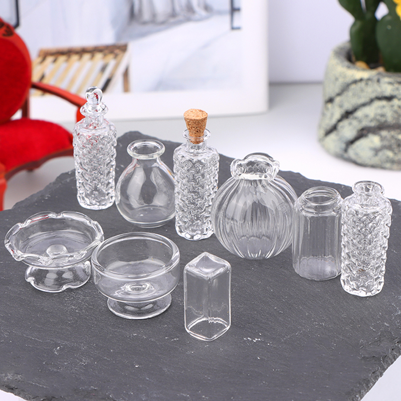 1:12 دمية مصغرة الزجاج زهرية ك - مراجعة Vase Decor وسعره