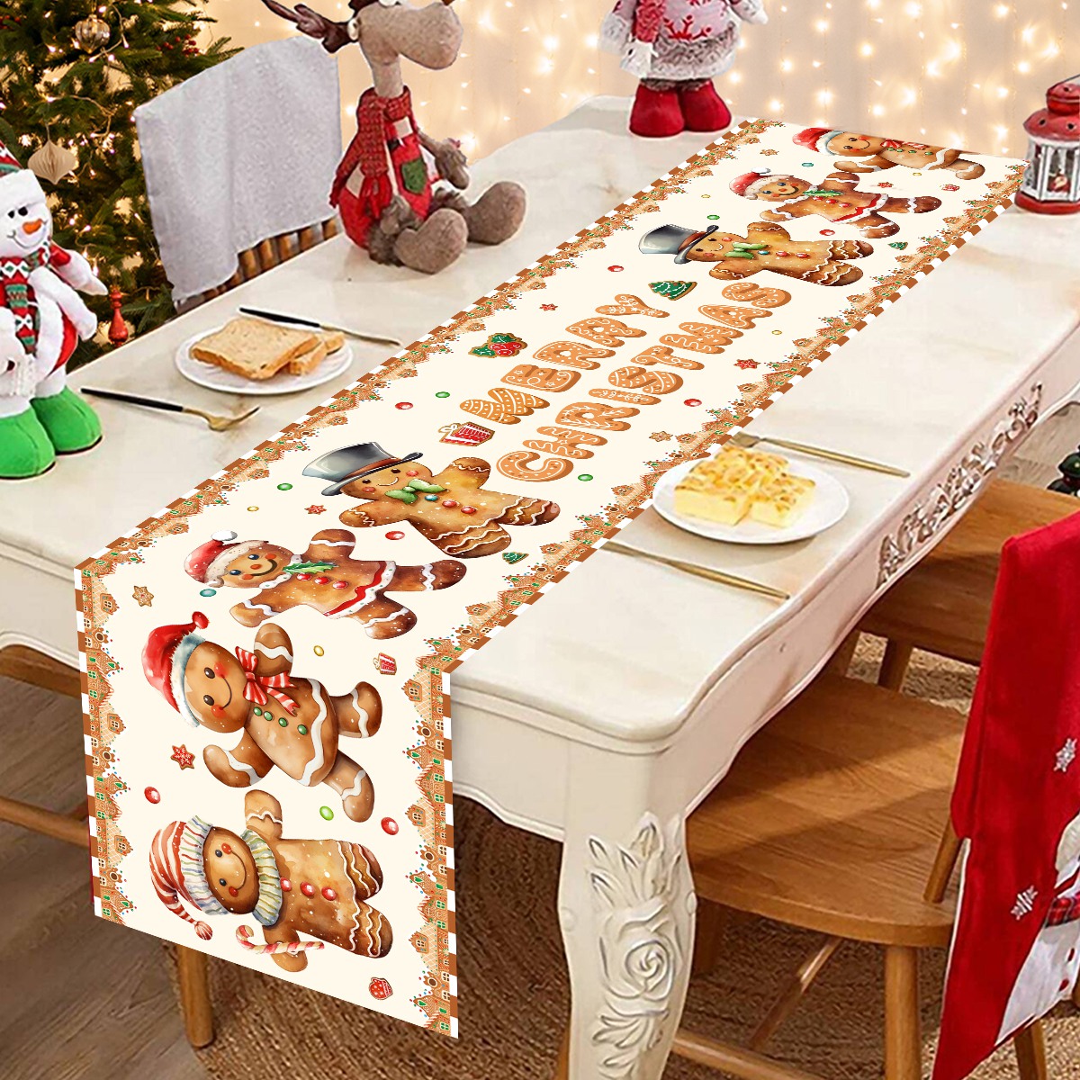 عيد الميلاد سانتا كلوز البوليس - مراجعة Table Runner وسعره