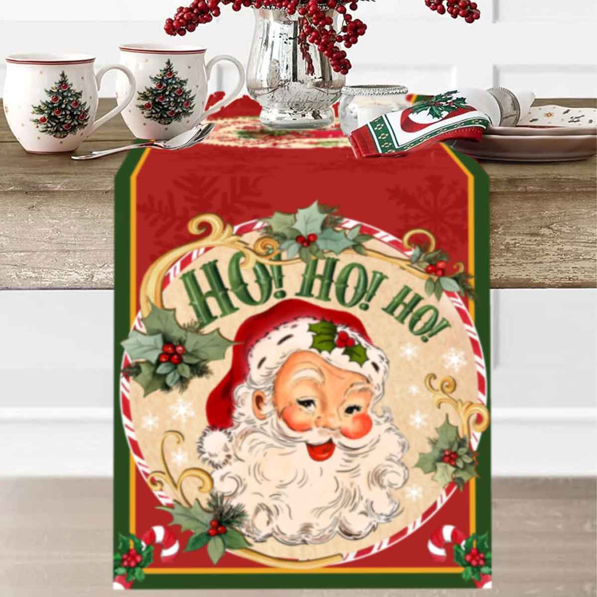 عيد الميلاد سانتا كلوز البوليس - مراجعة Table Runner وسعره