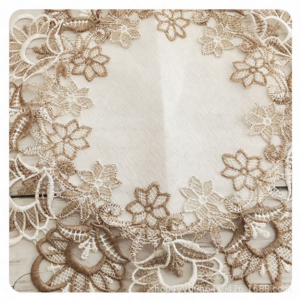 مفرش طاولة دانتيل دائري أنيق،  - مراجعة Table Runner وسعره