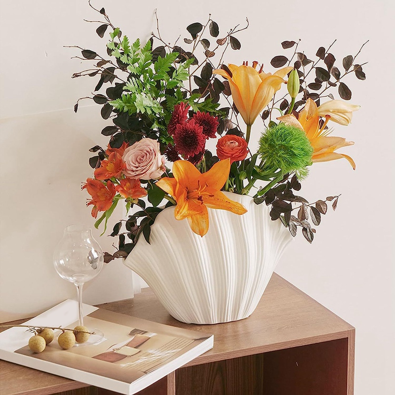 الشمال نمط قذيفة على شكل السير - مراجعة Vase Decor وسعره