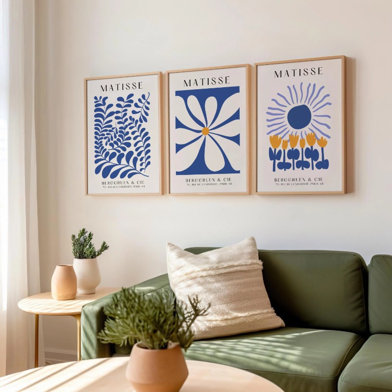 مجموعة مطبوعات بلو ماتيس المكو - مراجعة Abstract Canvas Set وسعره