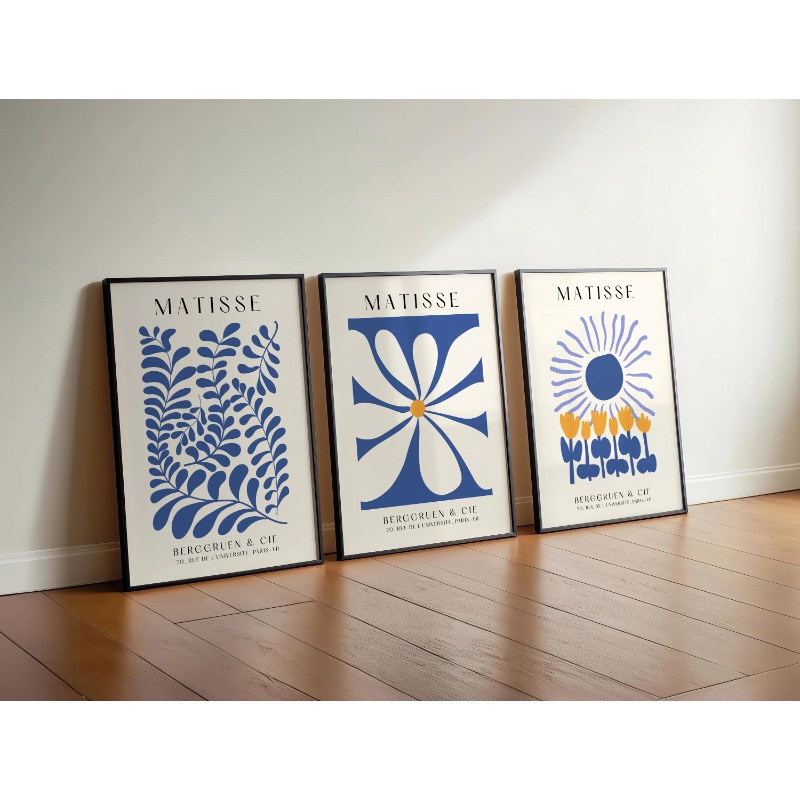 مجموعة مطبوعات بلو ماتيس المكو - مراجعة Abstract Canvas Set وسعره