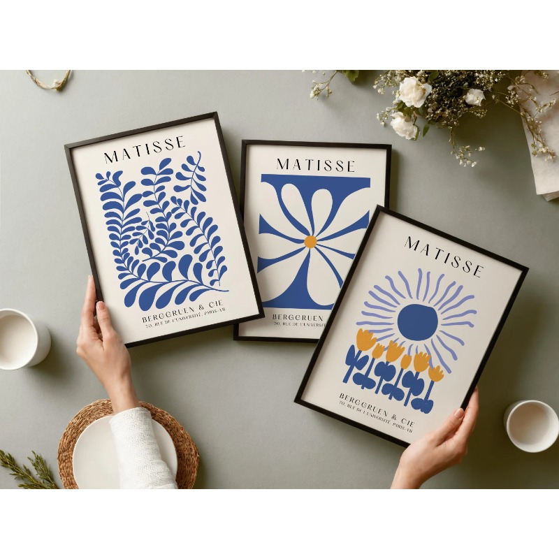 مجموعة مطبوعات بلو ماتيس المكو - مراجعة Abstract Canvas Set وسعره