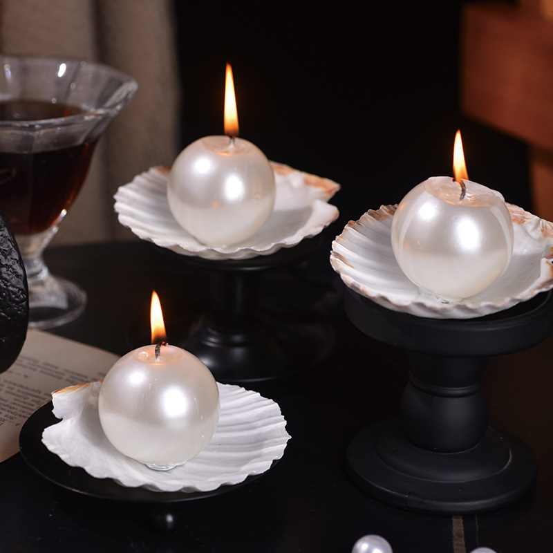شموع أنيقة على شكل كرات لؤلؤية - مراجعة Candle Holder Decor وسعره