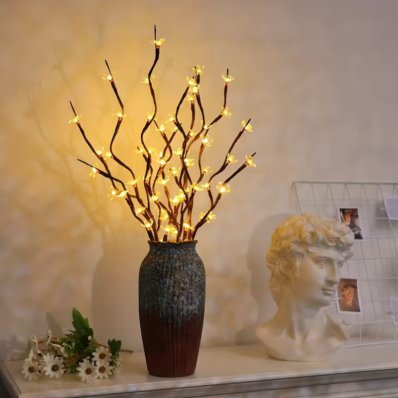 1/2 قطعة إضاءة على شكل فروع شج - مراجعة Vase Decor وسعره