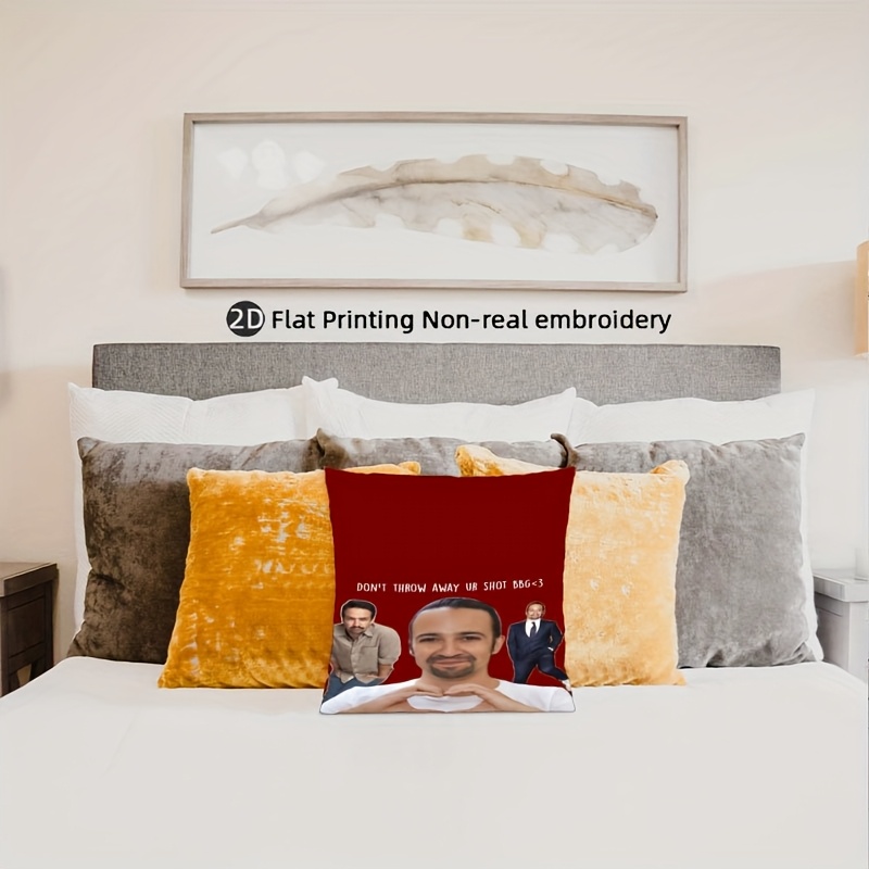 غطاء وسادة مخصص بتصميم لين-مان - مراجعة Throw Pillow وسعره