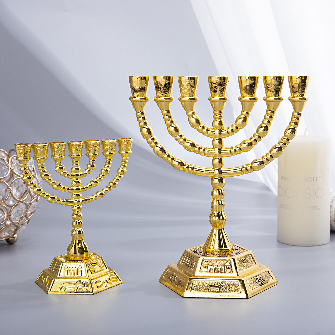 شمعدان مينورا بـ 7 فروع، ديكور - مراجعة Candle Holder Decor وسعره