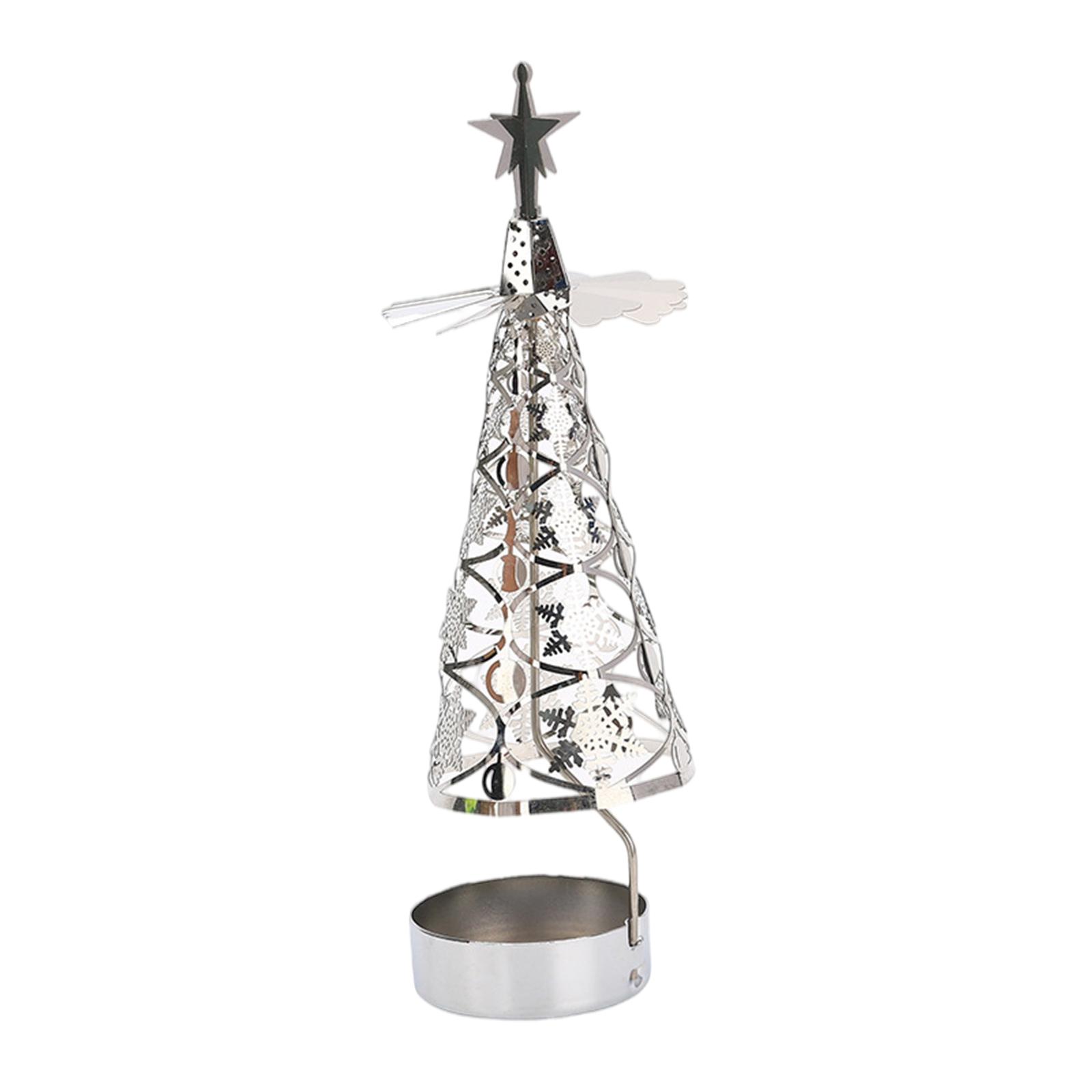 حامل شموع دوار من الفولاذ المق - مراجعة Candle Holder Decor وسعره