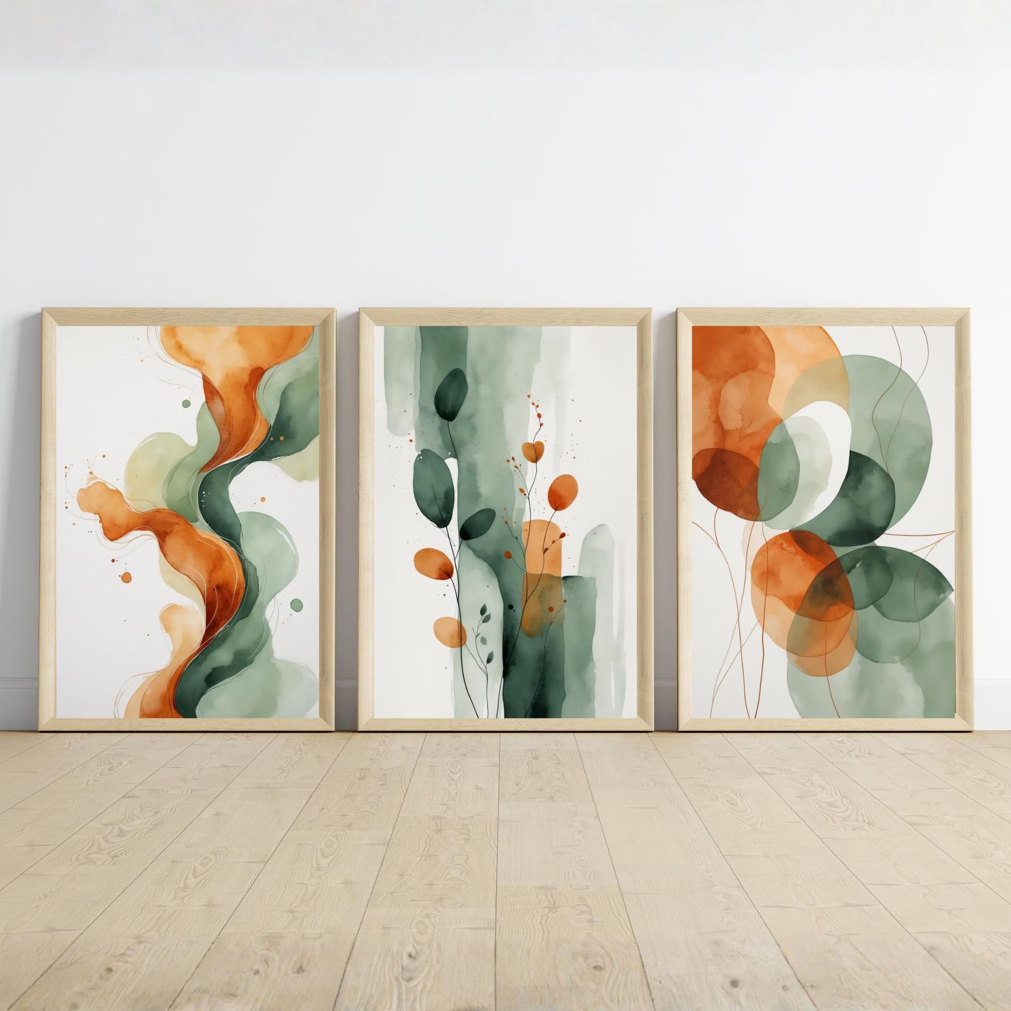 مجموعة من ثلاث لوحات فنية جدار - مراجعة Abstract Canvas Set وسعره