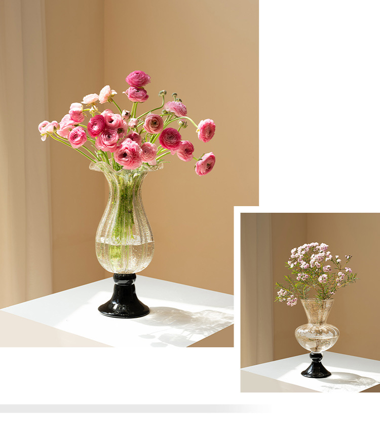 مزهرية زجاجية فرنسية عتيقة، زي - مراجعة Vase Decor وسعره