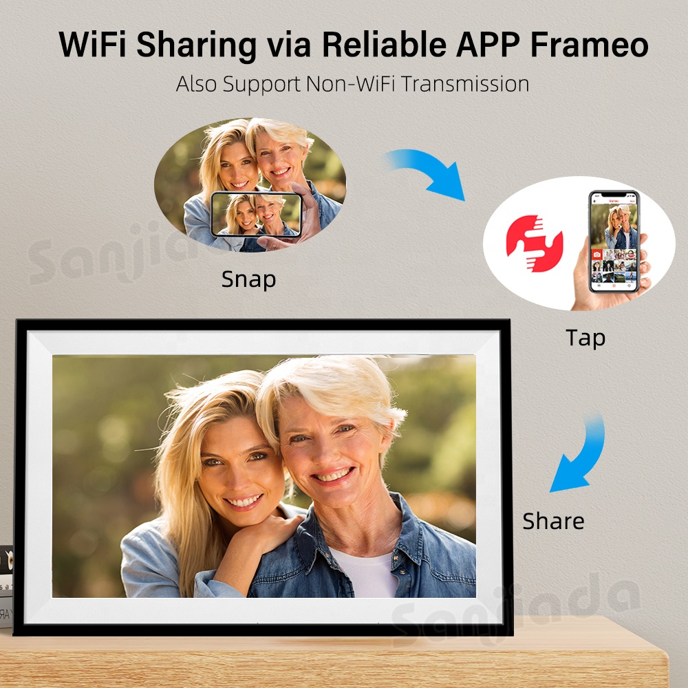 إطار صور رقمي كبير الحجم بسعة  - مراجعة Picture Frame وسعره