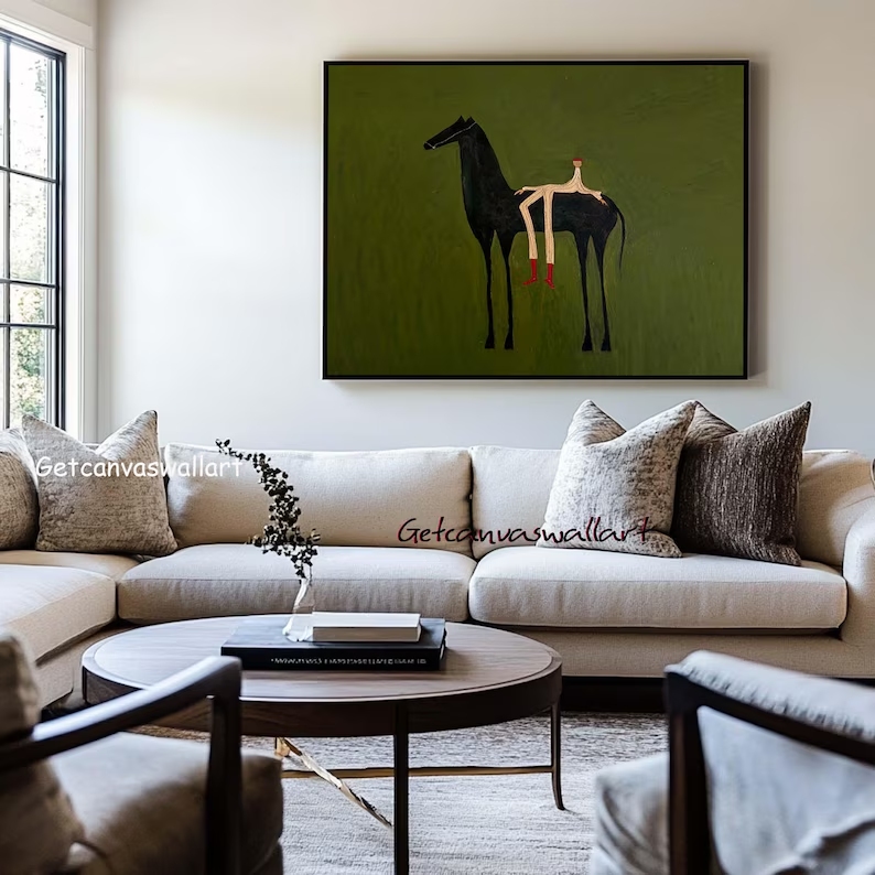 لوحة فنية جدارية حديثة بتصميم  - مراجعة Interior Design Living Room وسعره