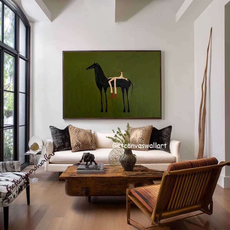 لوحة فنية جدارية حديثة بتصميم  - مراجعة Interior Design Living Room وسعره