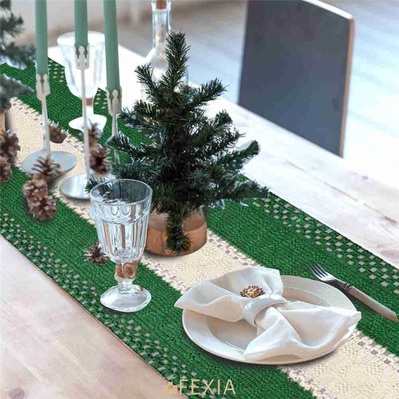 مفرش طاولة بوهو فارمهاوس DT15  - مراجعة Table Runner وسعره