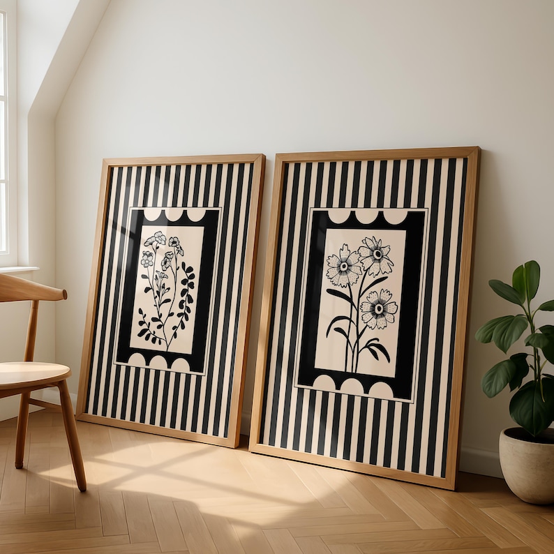 2 قطعة/المجموعة البوهيمي نمط ا - مراجعة Abstract Canvas Set وسعره