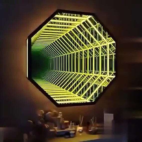 مرآة لانهائية ثمانية الأضلاع ث - مراجعة Decorative Mirror وسعره