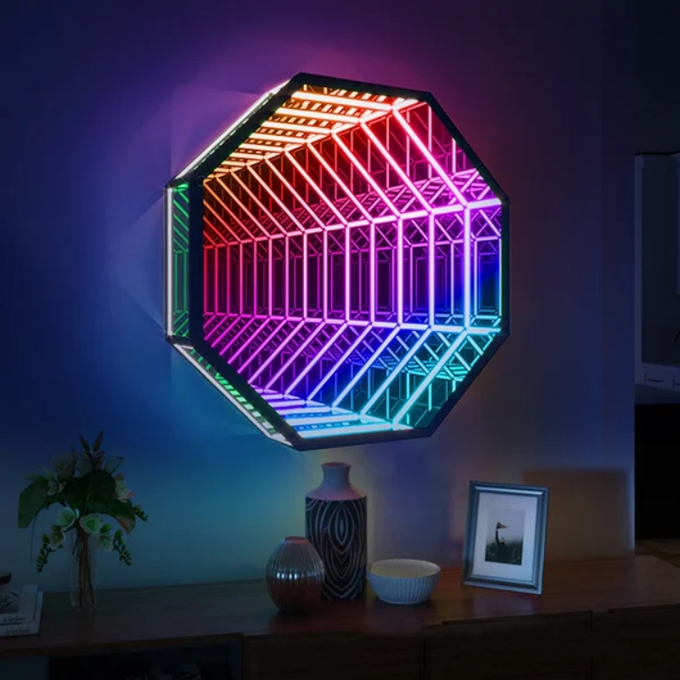 مرآة لانهائية ثمانية الأضلاع ث - مراجعة Decorative Mirror وسعره