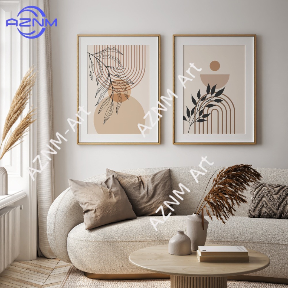 مجموعة من لوحتين جداريتين فنيت - مراجعة Abstract Canvas Set وسعره