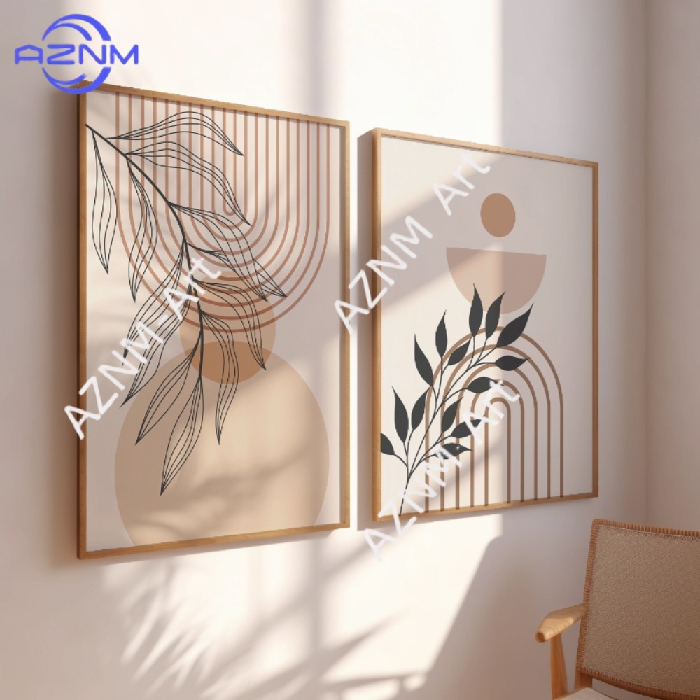 مجموعة من لوحتين جداريتين فنيت - مراجعة Abstract Canvas Set وسعره